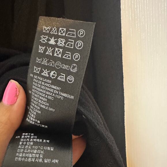 Sandro Rage Tie Neck Long Sleeve Crepe Dress Size 3/US Large - Picture 7 of 9